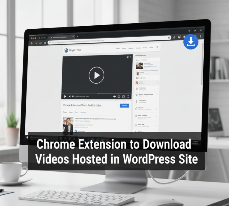 Chrome Extension to Download Videos Hosted in WordPress Site