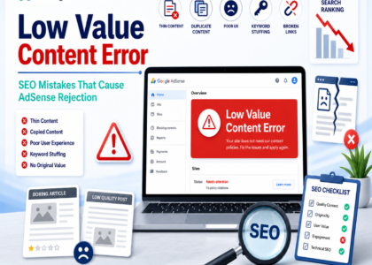 Low Value Content Error: