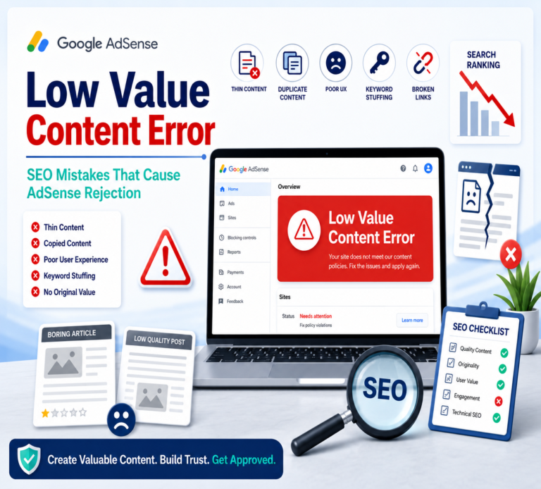 Low Value Content Error: